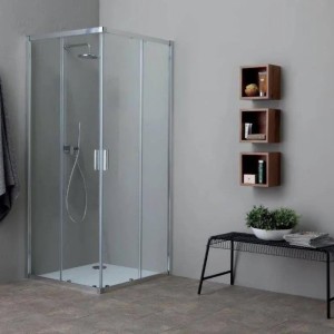 FAST CORNER SHOWER BOX WITH 2 SLIDING DOORS