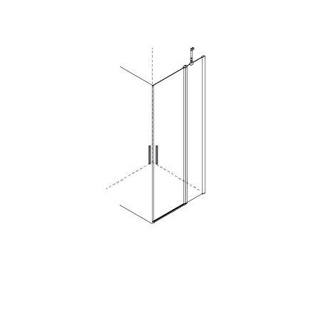 RIGHT DOOR x DEDALO PLUS CORNER 2 SWING DOORS