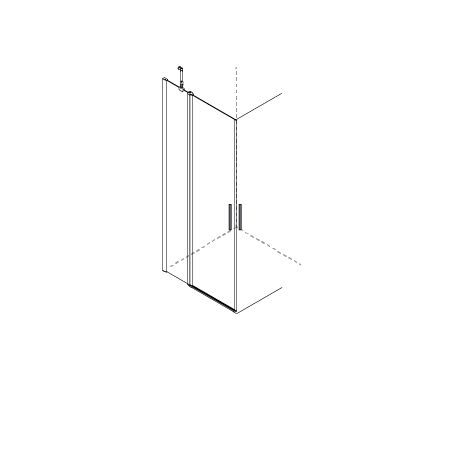 LEFT DOOR x DEDALO PLUS CORNER 2 SWING DOORS