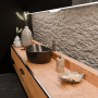 PAN MISCELATORE LAVABO C/ SCARICO NICKEL