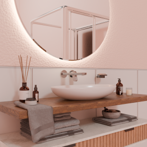 BRIM MISCELATORE LAVABO DA INCASSO 225MM CROMO