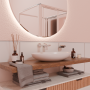BRIM MISCELATORE LAVABO DA INCASSO 180MM NICKEL SPAZZOLATO