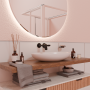 BRIM MISCELATORE LAVABO DA INCASSO 180MM NERO OPACO GOFFRATO