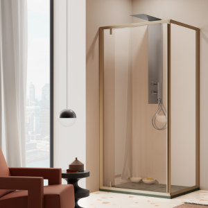 OUTLINE 1 PIVOT DOOR + FIXED SIDE