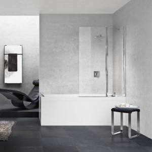 YOUNG 3V BATHTUB SCREEN 1 SWING DOOR + 1 FIXED IN LINEA
