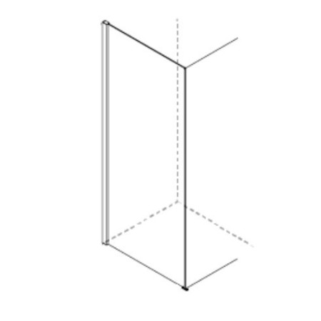 LATO FISSO x SPACE ANGOLO 1 ANTA SCORREVOLE (anta chiude sul muro) + 1 LATO FISSO