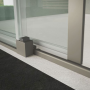 SPACE CORNER 1 SLIDING DOOR (door closes against the wall) + 1 FIXED SIDE