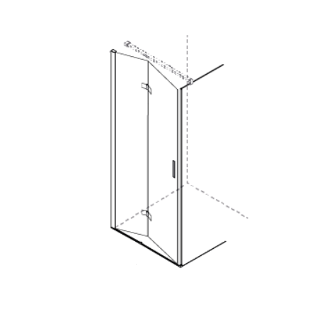 LEFT DOOR x SEI ANGLE 2 FOLDING DOORS