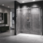 ROSE ROSSE PH+FH - CORNER SHOWER BOX 1 SLIDING DOOR + FIXED SIDE PANEL