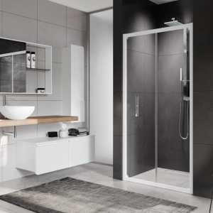 ROSE ROSSE S SHOWER BOX IN NICHE WITH 2 FOLDING DOORS