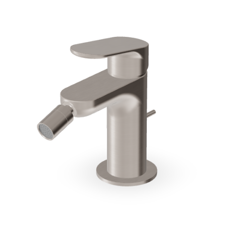 NIKKO MISCELATORE MONOCOMANDO BIDET NICKEL SPAZZOLATO