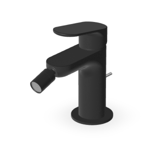 NIKKO SINGLE-LEVER BIDET MIXER TAP MATT BLACK GROOVED NIKKO SINGLE-LEVER BIDET MIXER TAP MATT BLACK GROOVED