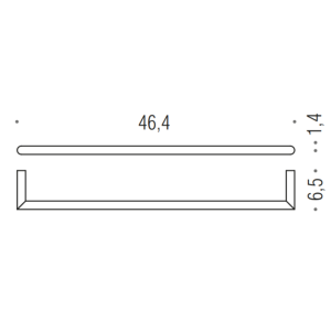 MINI GRAPHITE MATTE TOWEL HOLDER MINI GRAPHITE MATTE TOWEL HOLDER