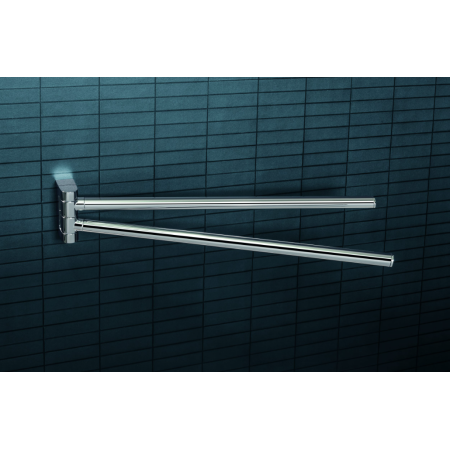 MINI DOUBLE JOINTED TOWEL HOLDER IN MATTE BLACK