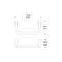 LULU' TOWEL RING HOLDER