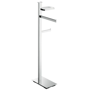 UNITS FLOOR STAND SOAP HOLDER, TOWEL HOLDER, AND TOILET ROLL HOLDER - LEFT SIDE