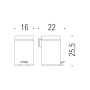 CONTRACT WHITE MATTE STAINLESS STEEL TRASH CAN