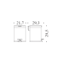 CONTRACT SQUARE STAINLESS STEEL TRASH CAN