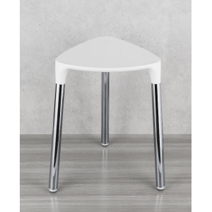 COMPLEMENTI POKER SGABELLO BIANCO OPACO