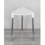 COMPLEMENTI POKER WHITE MATTE STOOL