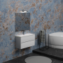 COSMIC B-BEST COMPOSIZIONE L. 100 CM P. 45,5 CM H. 58,5 CM - COMPLETO DI SPECCHIO E FARETTO