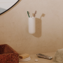 GEYSER PORTASPAZZOLINI A PARETE BIANCO SATINATO