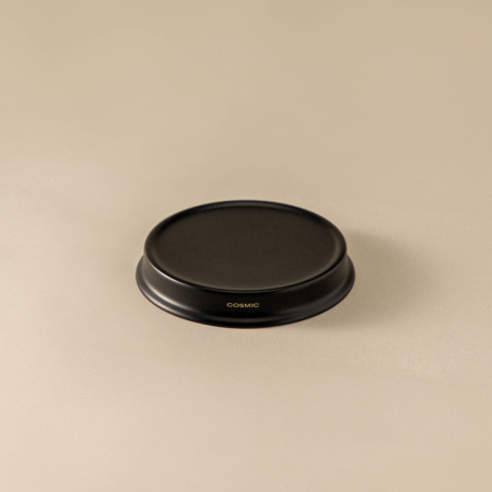 GEYSER SATIN BLACK COUNTERTOP SOAP DISH