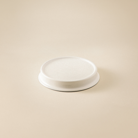 GEYSER WHITE SATIN COUNTERTOP SOAP HOLDER