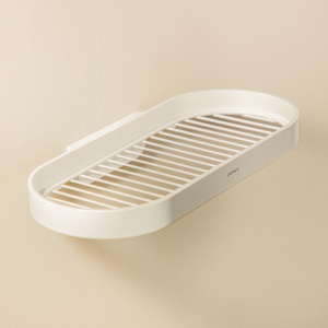 GEYSER SHOWER SOAP HOLDER WHITE SATIN FINISH