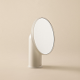 GEYSER SATIN WHITE MAGNIFYING MIRROR