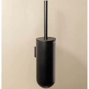 GEYSER WALL-MOUNTED TOILET BRUSH HOLDER MATTE BLACK