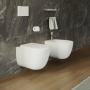 HIT WALL-HUNG RIMLESS TOILET GLOSSY WHITE