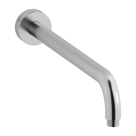 ROUND SHOWER ARM L. 40 CM BRUSHED NICKEL