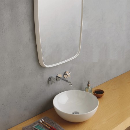 FINE 42 LAVABO DA APPOGGIO TONDO BIANCO OPACO