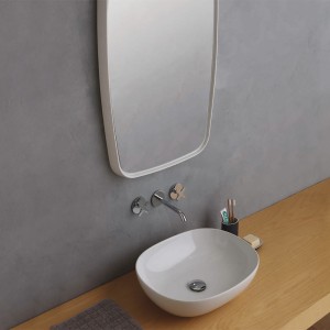 FINE 50 LAVABO DA APPOGGIO TONDO BIANCO LUCIDO