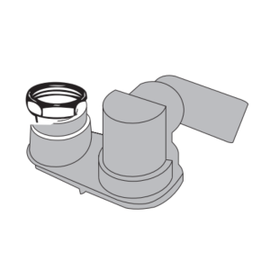 FREESTANDING BATHTUB SIPHON ADJUSTABLE ON 3 AXES 1"12 DRAIN D 40