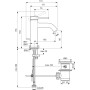CERALINE NUOVO MISCELATORE LAVABO H.85 C/SCARICO