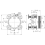 CORPO INCASSO MISCELATORE VASCA/DOCCIA