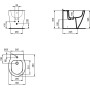 CONNECT SPACE BIDET FILO MURO BIANCO