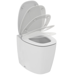 DEA VASO FILO MURO AQUABLADE CON SEDILE SOFT CLOSE BIANCO LUCIDO