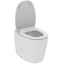 DEA VASO FILO MURO AQUABLADE CON SEDILE SLIM BIANCO LUCIDO