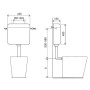 TOPAZIO EXTERNAL FLUSHING CISTERN