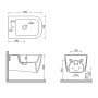 KUBO VASO + BIDET + COPRIVASO SOFT CLOSE SOSPESO BIANCO OPACO