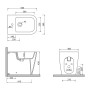 KUBO KIT FILO MURO BIDET+VASO