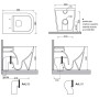 KUBO KIT FILO MURO BIDET+VASO