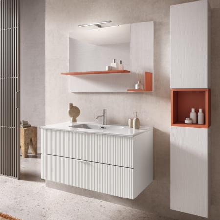 LINE COMPOSIZIONE MOBILE CON LAVABO IN CERAMICA