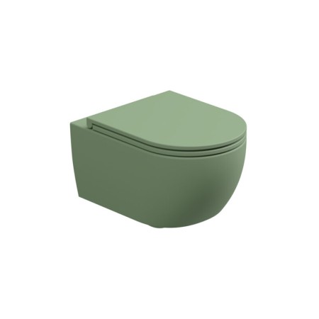 LIKE WALL-HUNG TOILET WITHOUT RIM IN SATIN SAGE