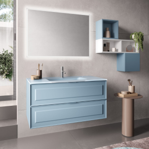 FRAME MOBILE COMPOSITION WITH SATINED GLASS SINK FRAME MOBILE COMPOSITION WITH SATINED GLASS SINK