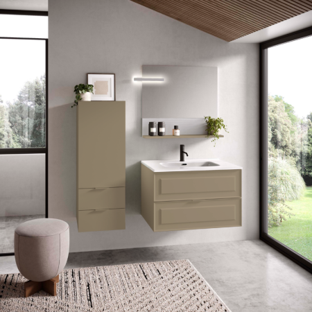 FRAME COMPOSIZIONE MOBILE CON LAVABO IN CERAMICA