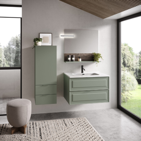 FRAME COMPOSIZIONE MOBILE CON LAVABO IN CERAMICA